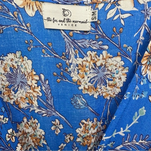 The Fox and the Mermaid Bohemian Jodoh Maxi Wrap Dress Floral Ruffle Flowy - Picture 5 of 11